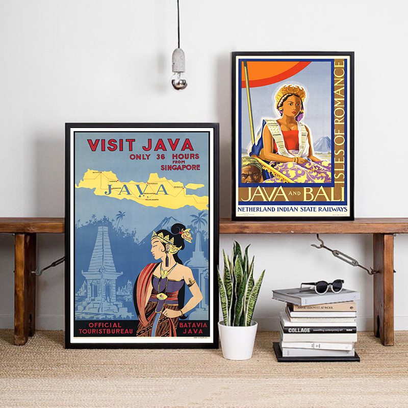 Home Decor Bali - Carteles e impresiones de viaje Vintage