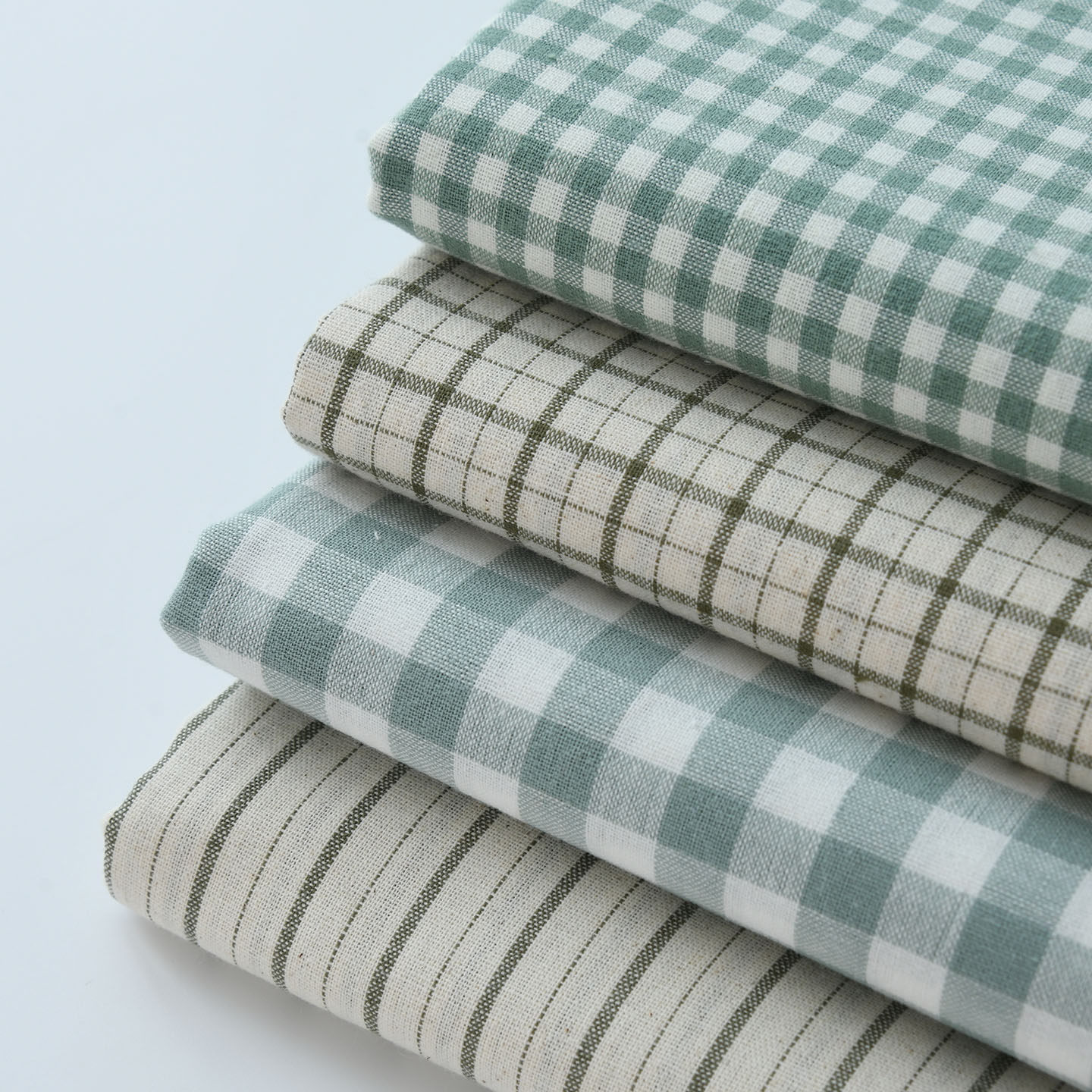 Linen Table Runner - Tela de Lino Sintético Verde Vintage,