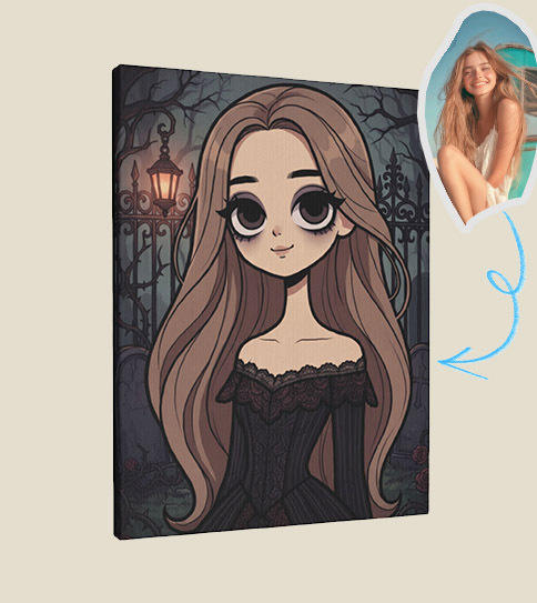 Home Decor Gothic - Cuadro personalizado sobre lienzo para decoración
