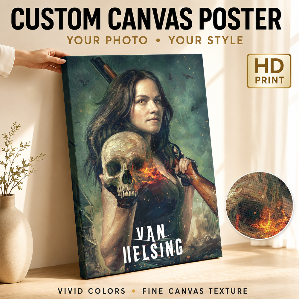 Home Decor Gothic - Póster en lienzo enmarcado de Van