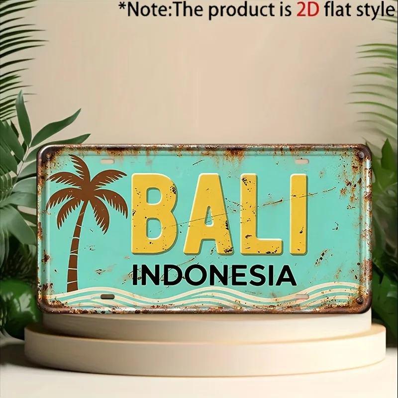 Home Decor Bali - Letrero decorativo y adorno de metal