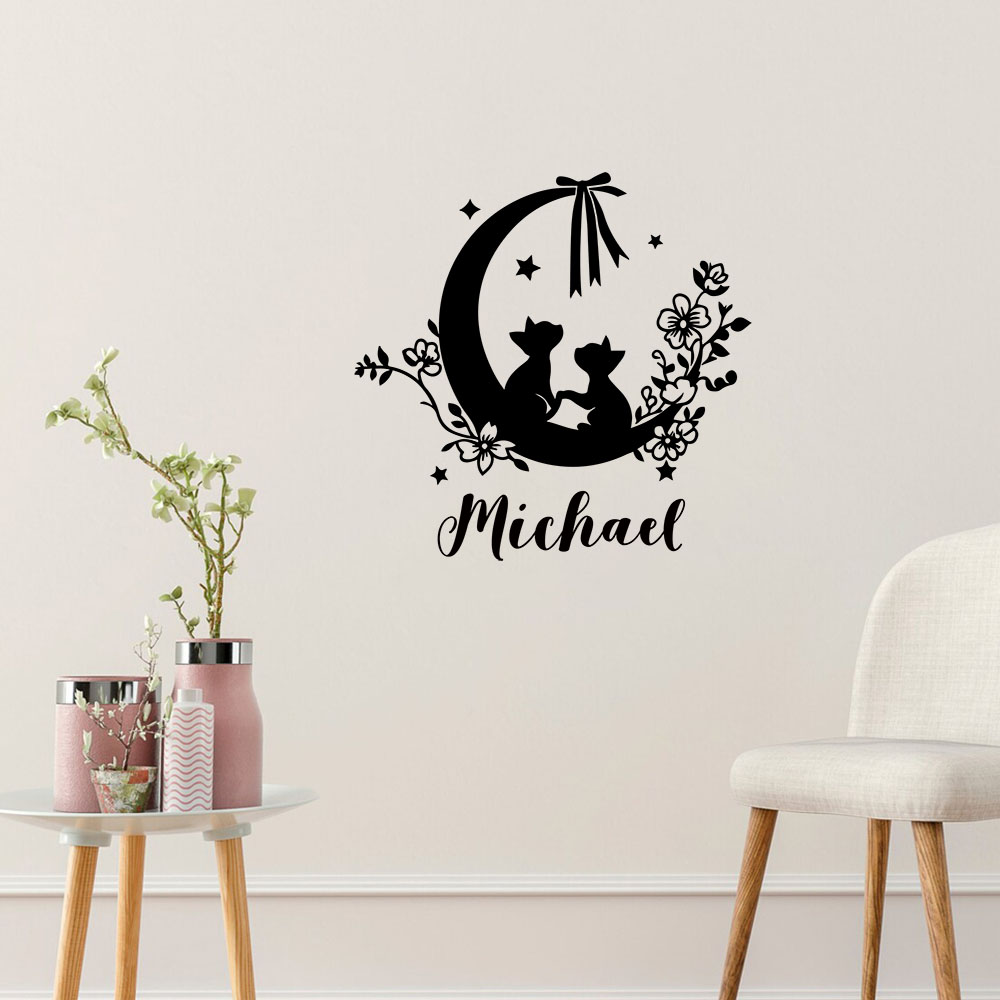 Home Decor Sticker - Pegatinas de pared con texto personalizado,