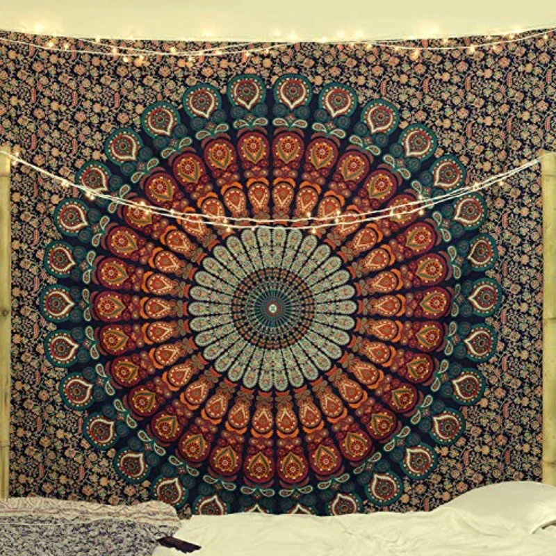 Aesthetic Tapestry - Tapices de Mandala Hippie, decoración de
