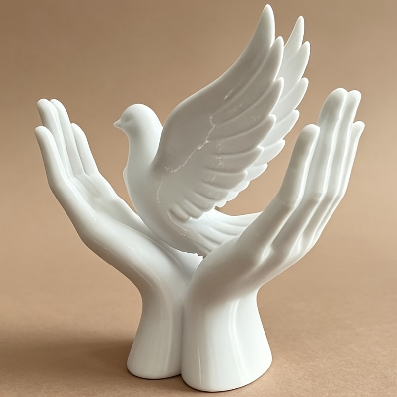Abstract Sculpture Resin - Estatua de Mano de la Paz