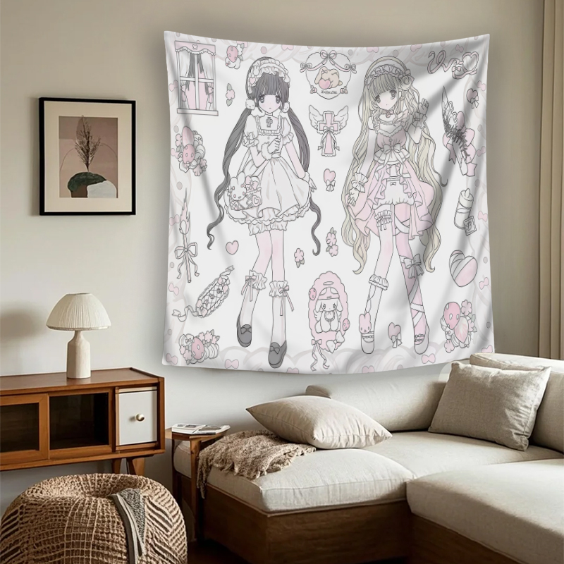 Aesthetic Tapestry - Tapiz Decorativo de Pared con Impresión