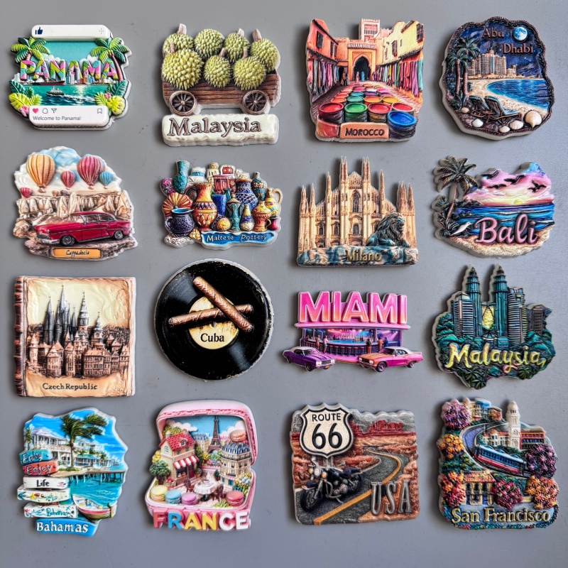 Home Decor Bali - Imanes para nevera: Malta, Malasia, Islandia,
