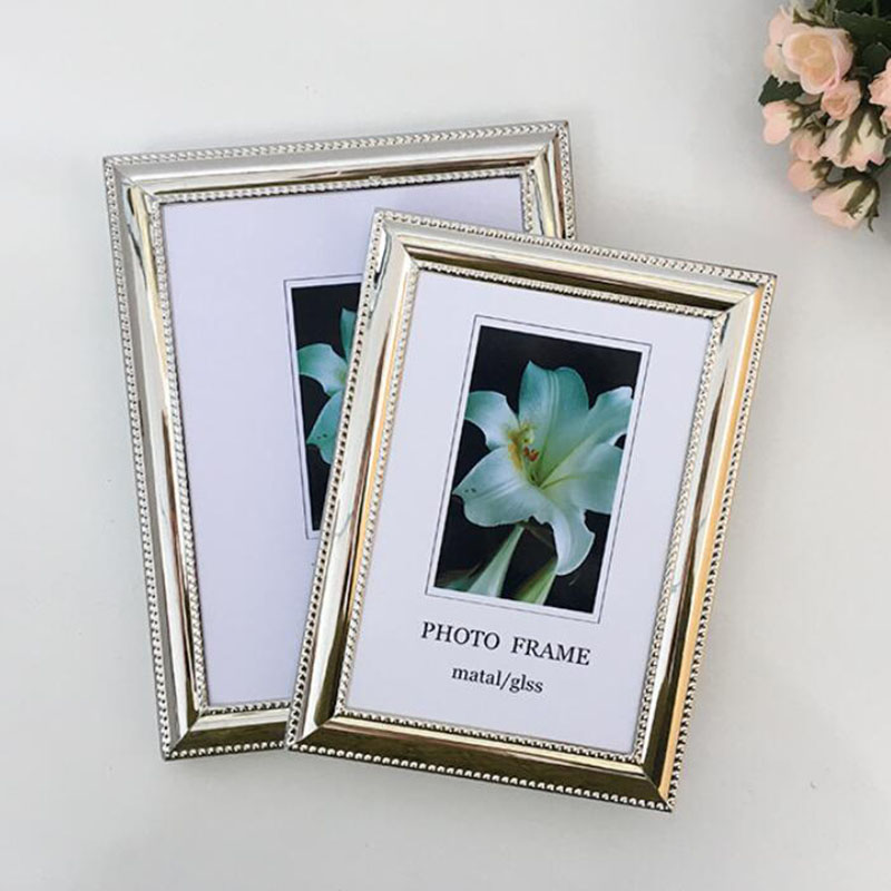Bamboo Photo Frame - Marco de Fotos Rectangular de Metal