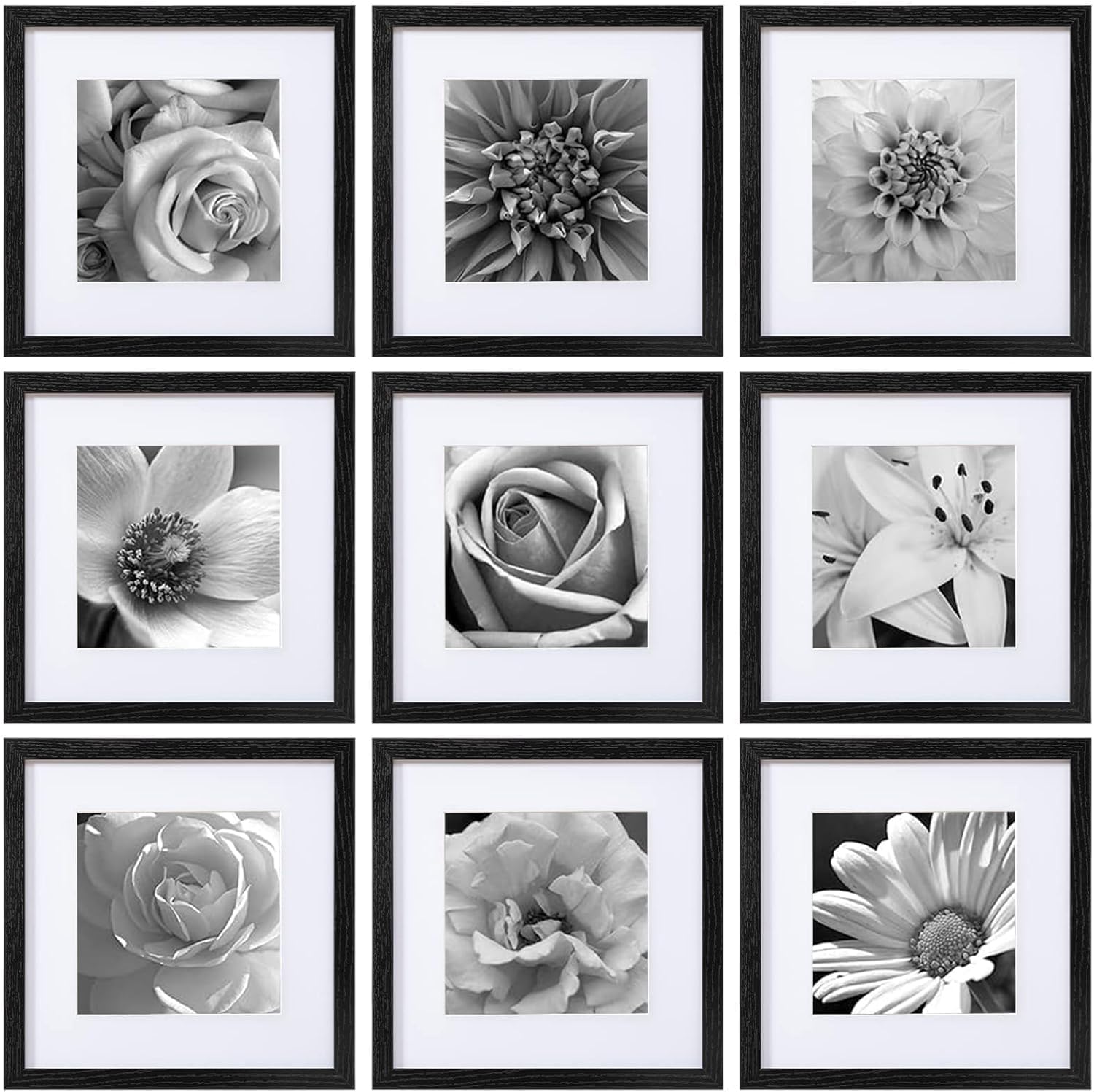 Bamboo Photo Frame - Juego de marcos de fotos de