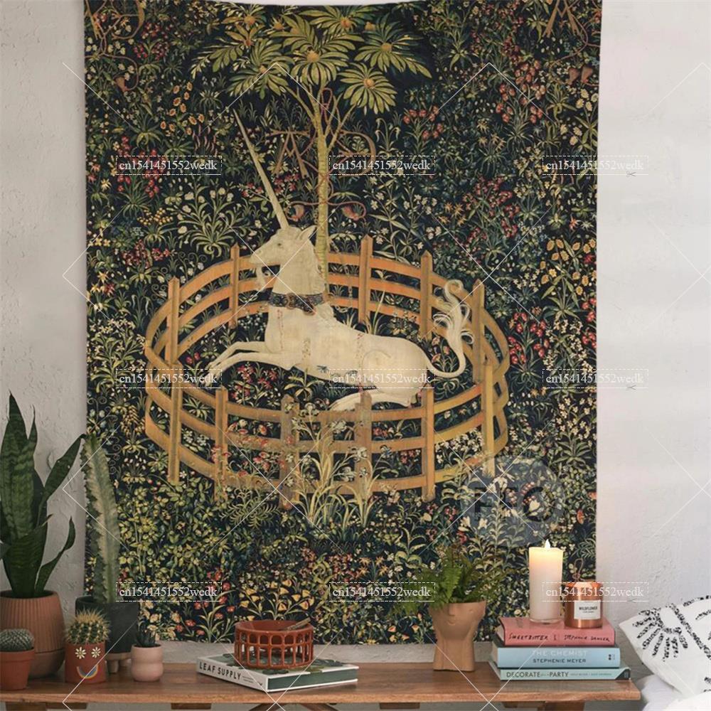 Aesthetic Tapestry - Tapiz de pared de Unicornio en