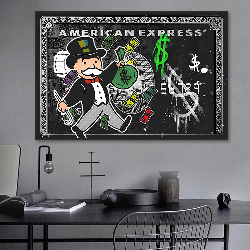 Home Decor Express - 1 pieza sin marco, Alec Monopoly