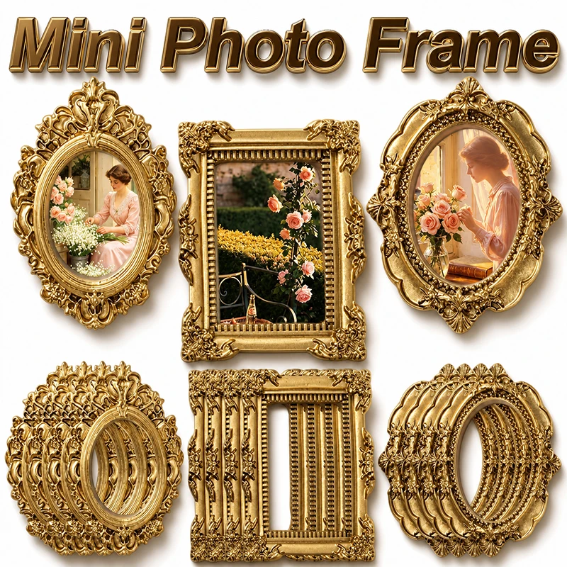 Bamboo Photo Frame - 10/5 Piezas de Mini Marcos de