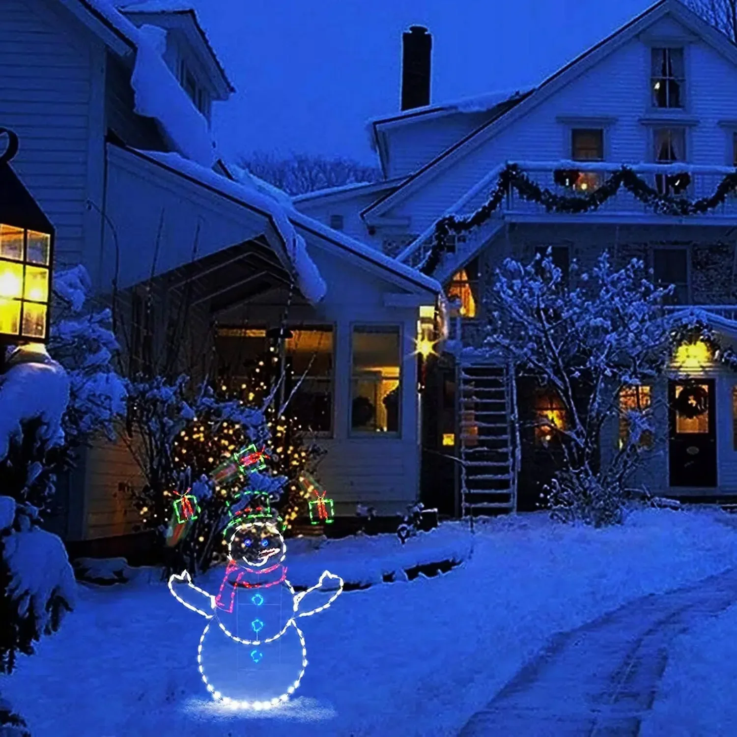 Bola de nieve animada, luz LED - Home Decor Outside reseña y precio