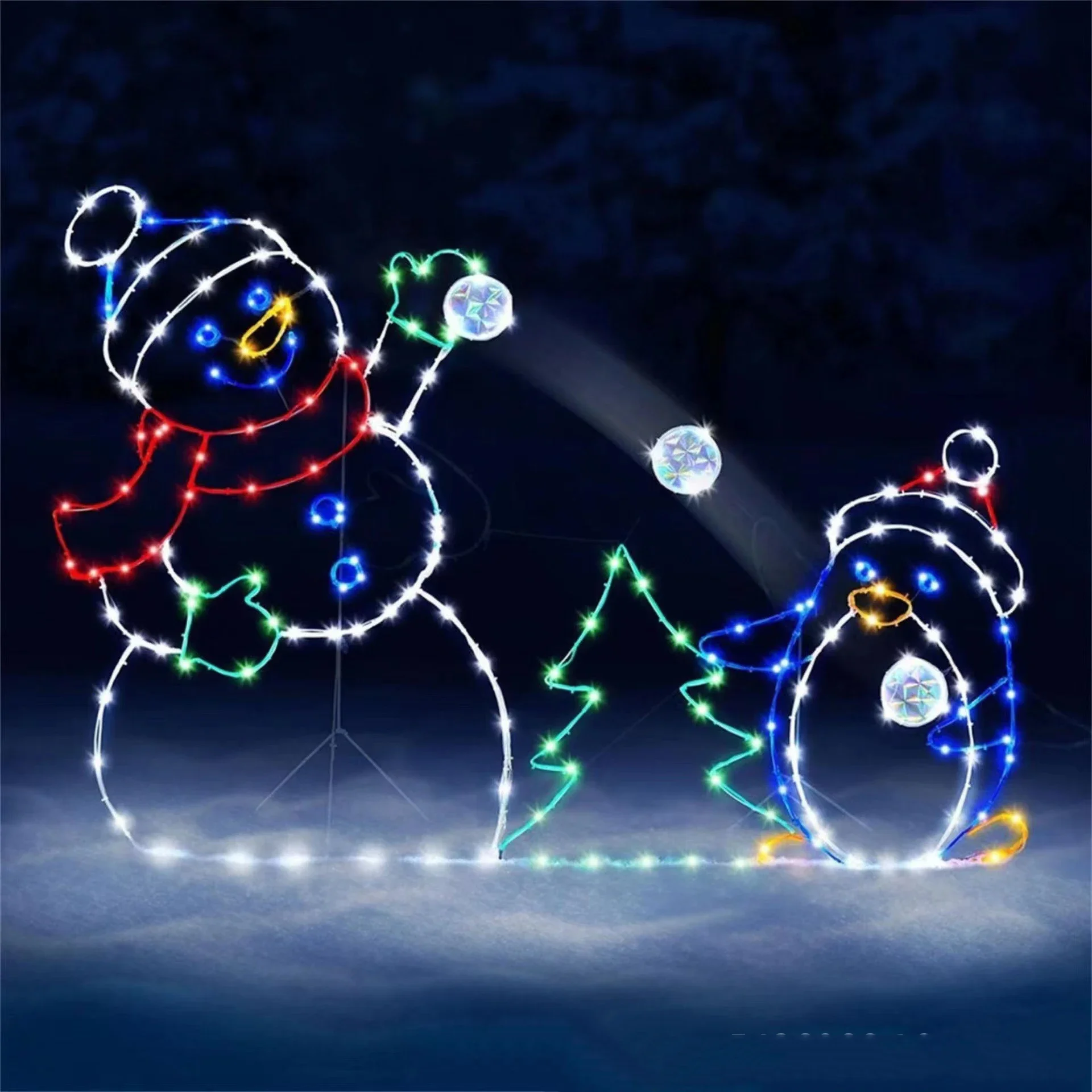 Bola de nieve animada, luz LED - Home Decor Outside reseña y precio
