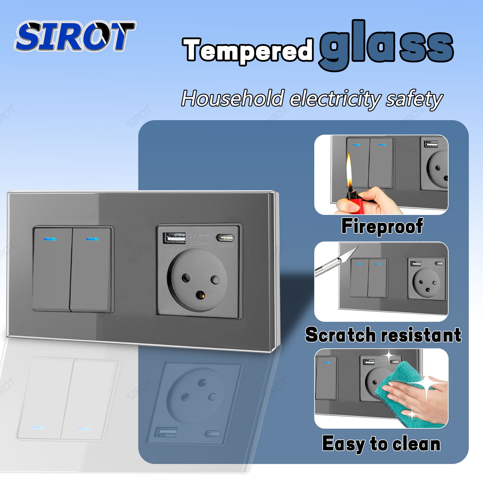 SIROT Israel enchufe de interr - Home Decor Outlet reseña y precio