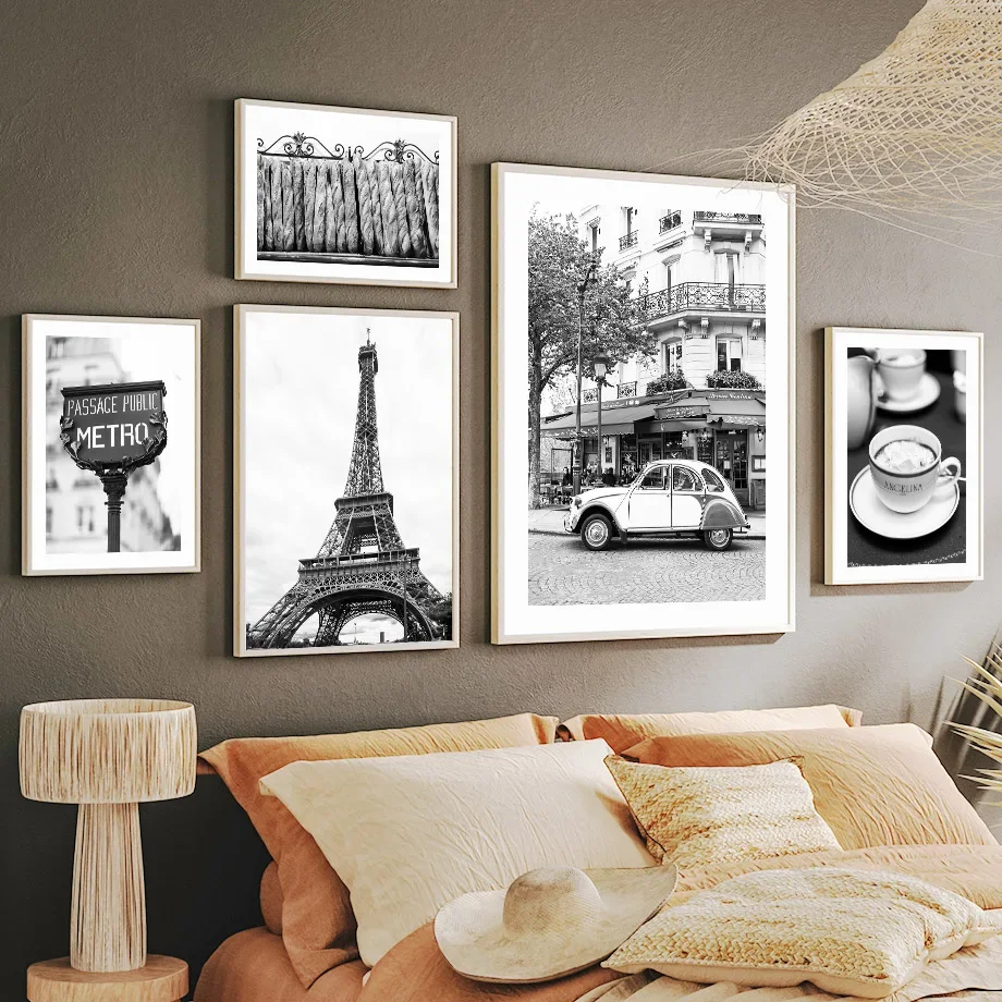 Toalla de París en blanco y ne - Home Decor Store reseña y precio