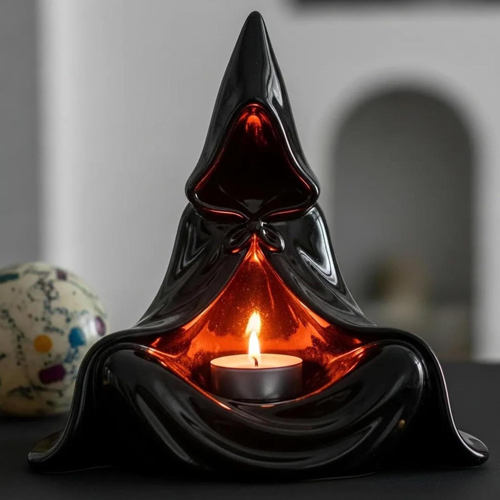 Portavelas espeluznante, decor - Home Decor Gothic reseña y precio