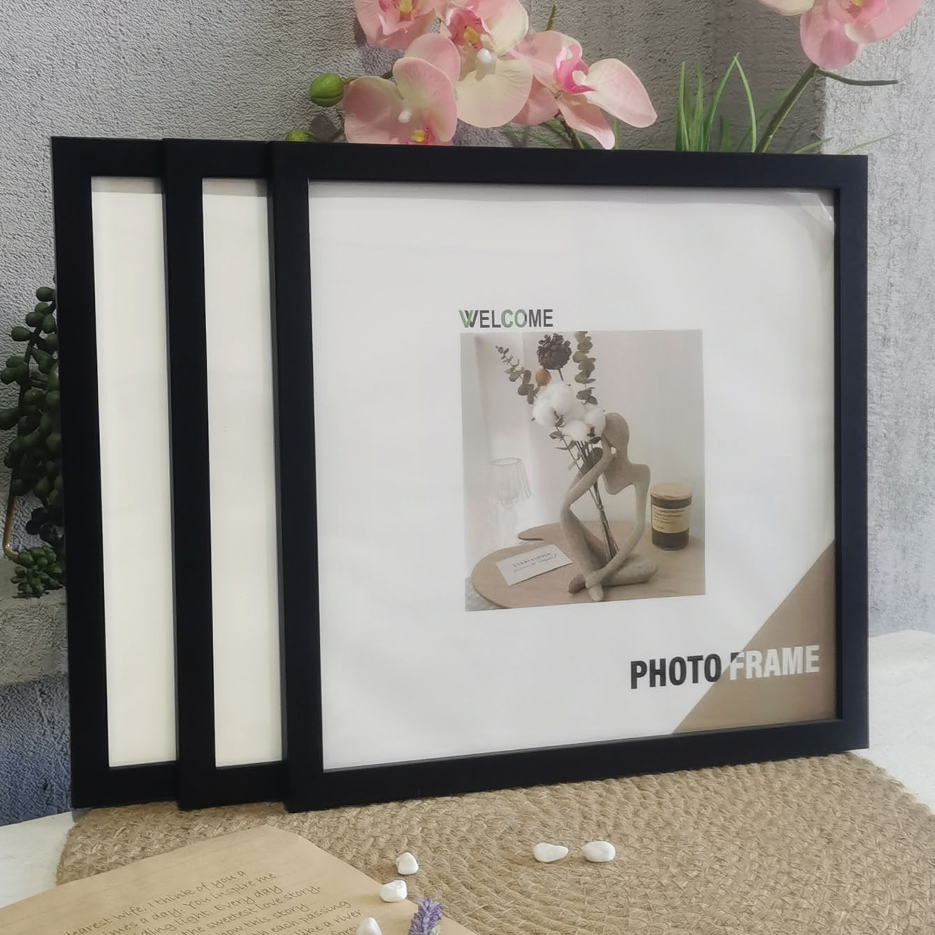 Marcos de fotos cuadrados de m - Bamboo Photo Frame reseña y precio