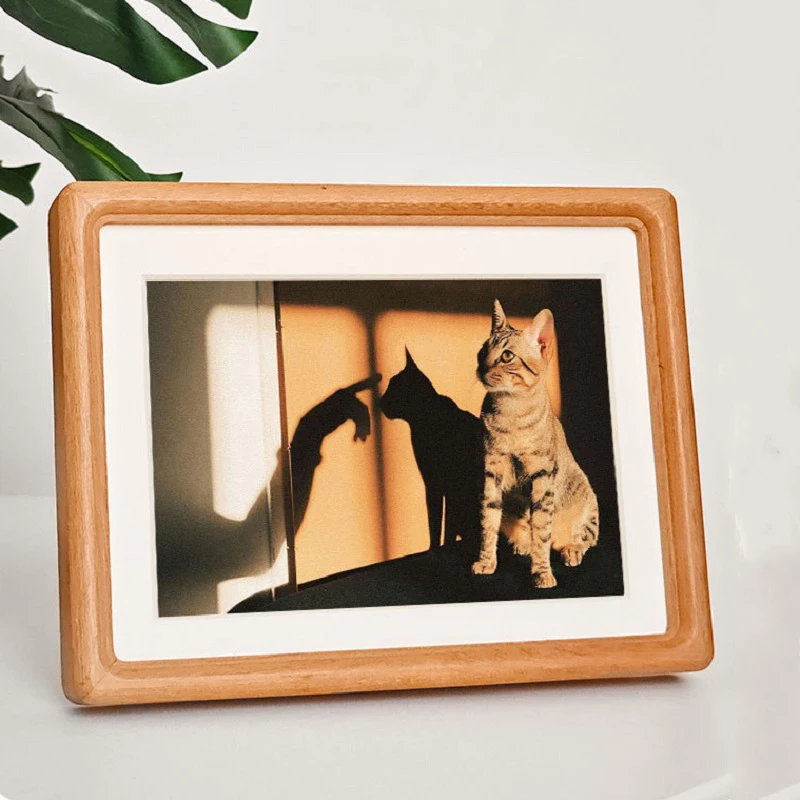 Marco de fotos de madera maciz - Bamboo Photo Frame reseña y precio
