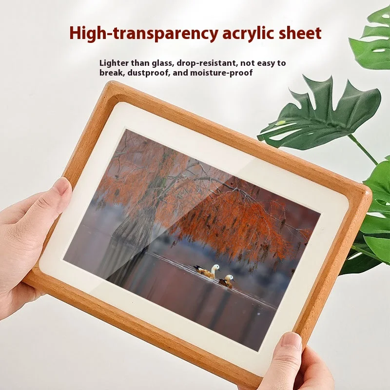 Marco de fotos de madera maciz - Bamboo Photo Frame reseña y precio