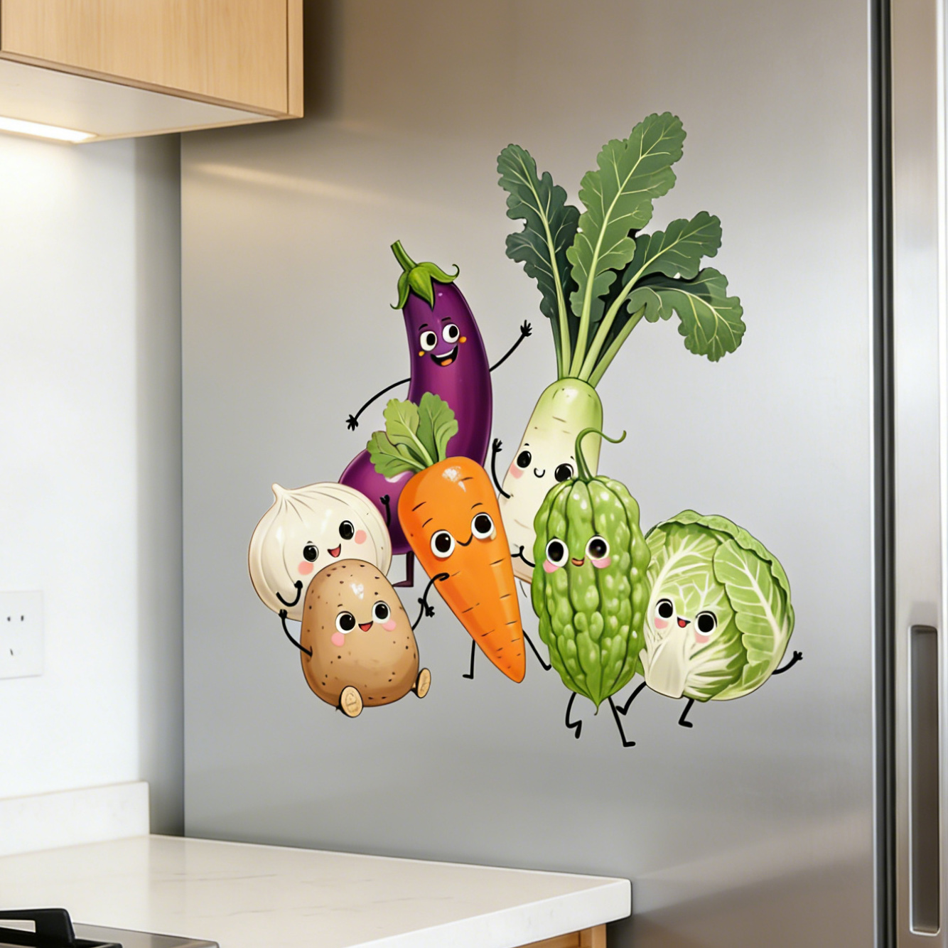 Pegatinas de pared de vegetale - Home Decor Express reseña y precio