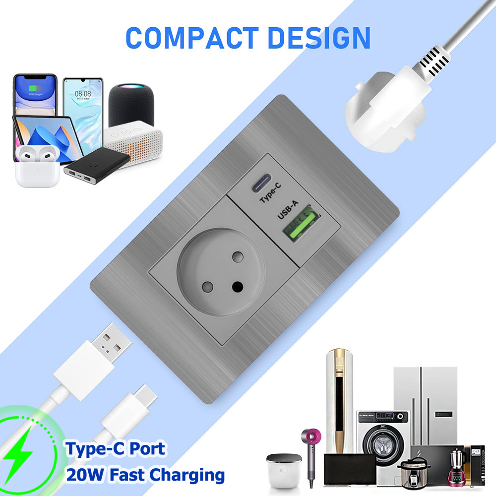 EIOMR Israel USB tipo C enchuf - Home Decor Outlet reseña y precio