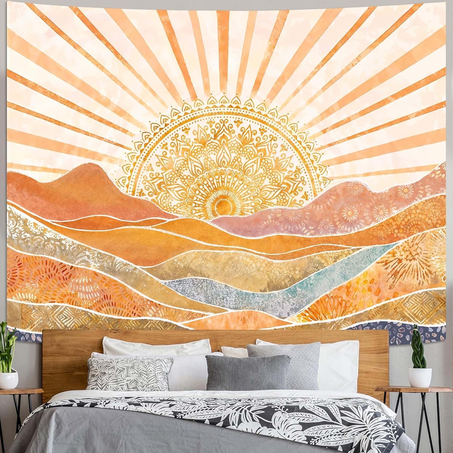 Tapiz Estético Bohemio con Dis - Aesthetic Tapestry reseña y precio