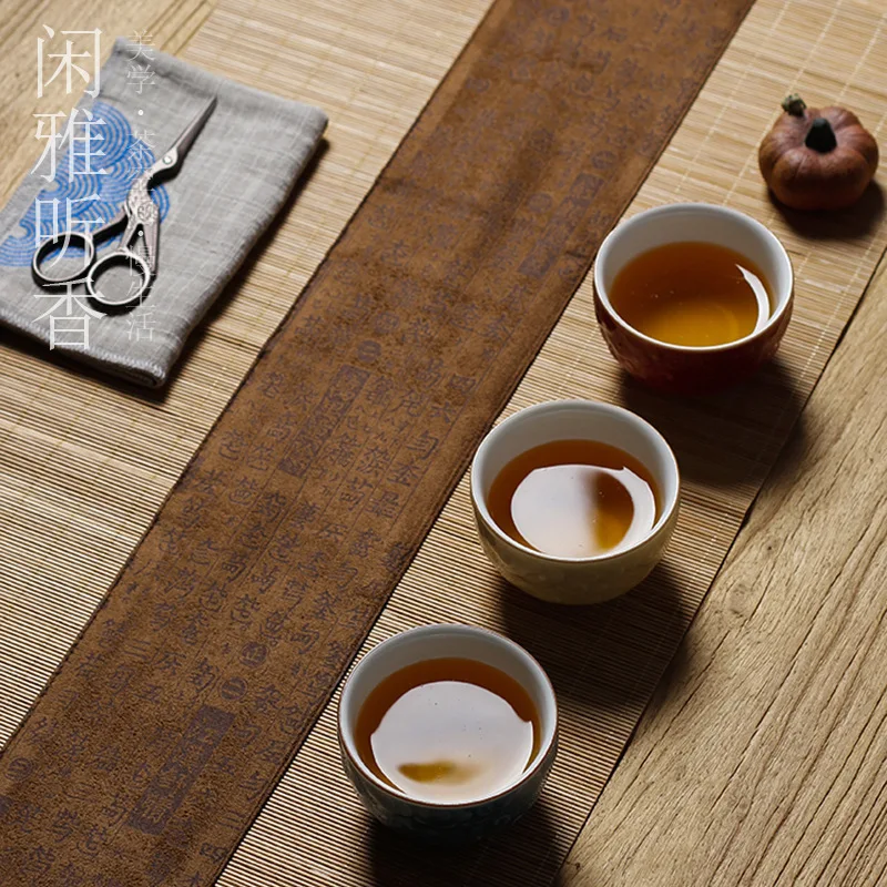 Mantel de Té de Bambú y Lino,  - Linen Table Runner reseña y precio