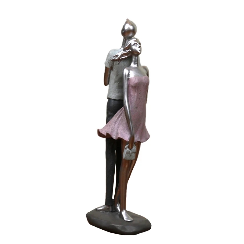 Escultura Romántica de Amantes - Abstract Sculpture Resin reseña y precio