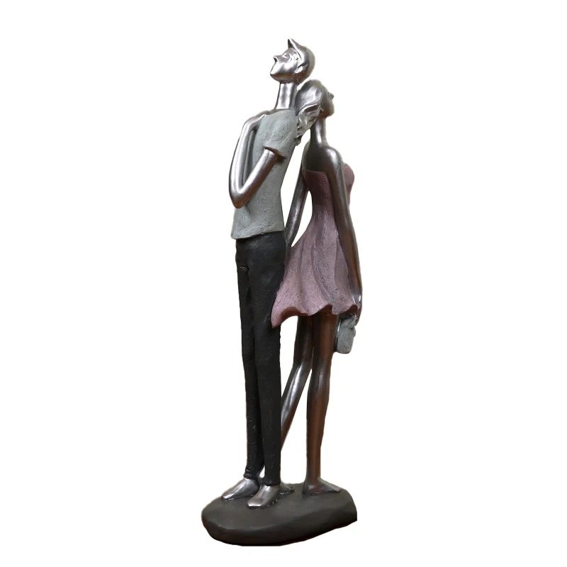 Escultura Romántica de Amantes - Abstract Sculpture Resin reseña y precio