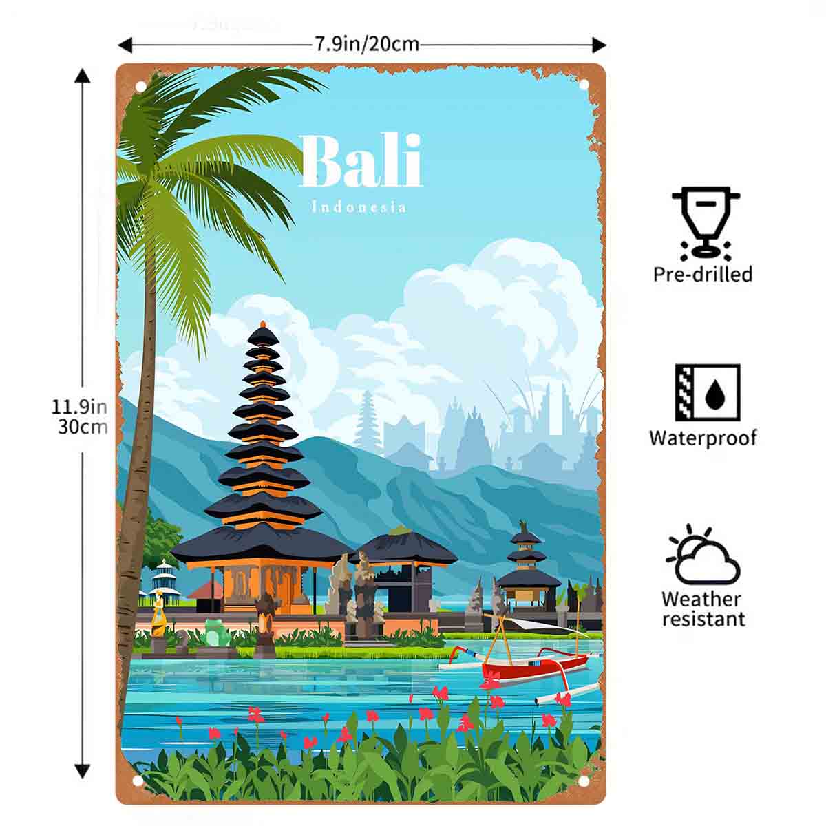 Letrero Metálico Decorativo 2D - Home Decor Bali reseña y precio