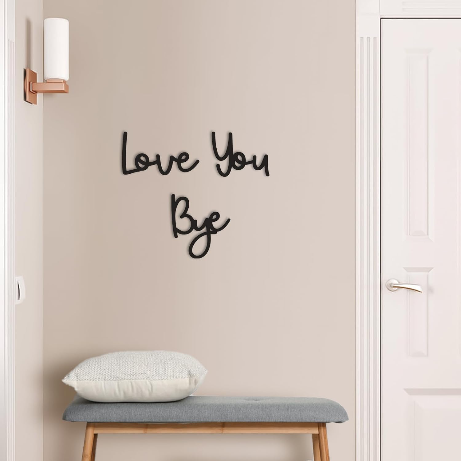Love You Bye - Letrero de made - Home Decor Express reseña y precio