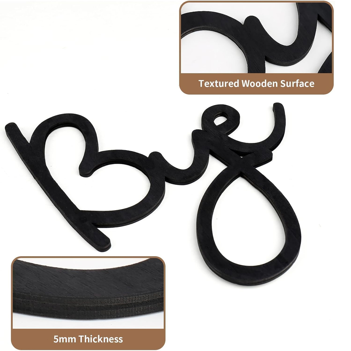 Love You Bye - Letrero de made - Home Decor Express reseña y precio