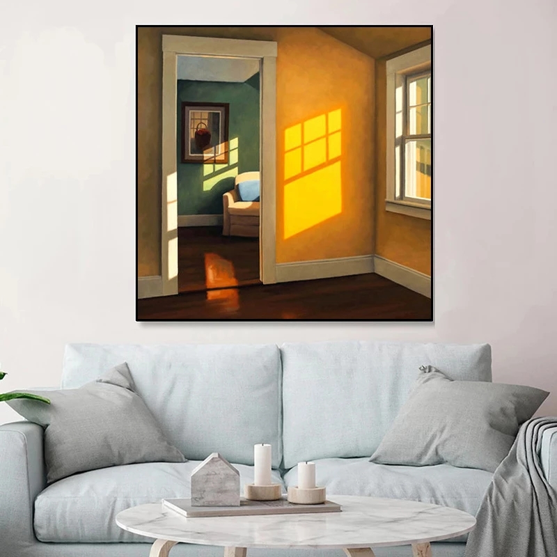 Pintura en lienzo de paisaje e - Home Decor Outside reseña y precio