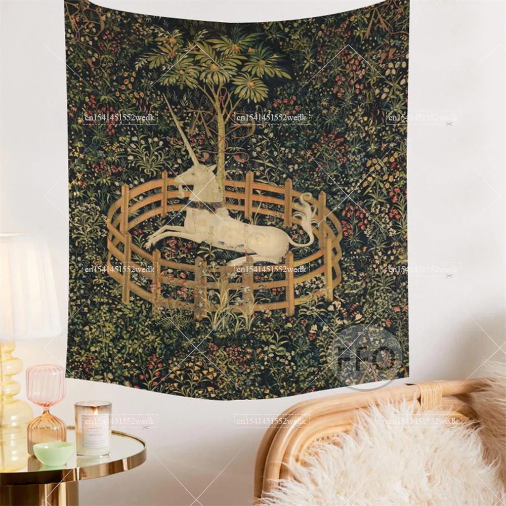 Tapiz de pared de Unicornio en - Aesthetic Tapestry reseña y precio