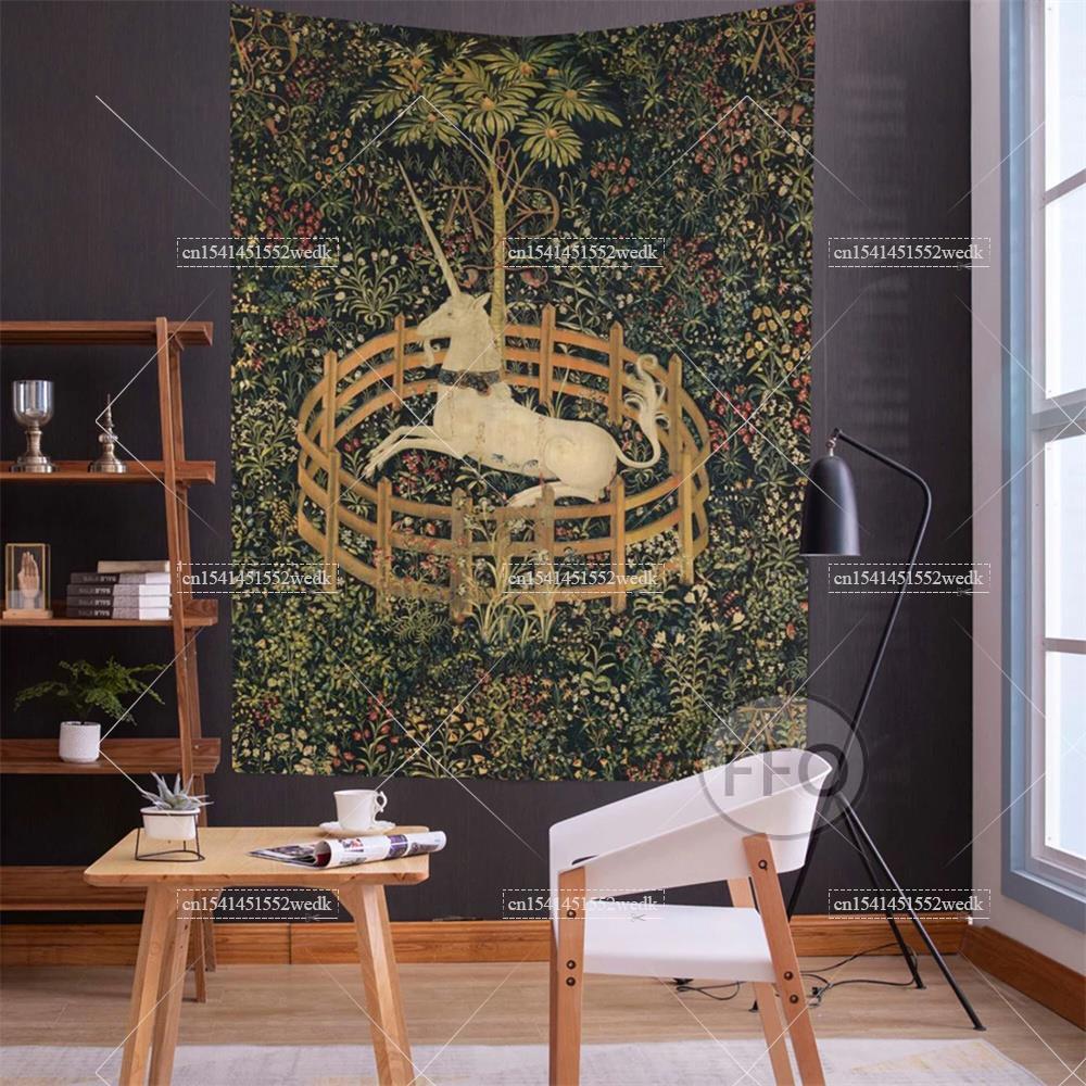 Tapiz de pared de Unicornio en - Aesthetic Tapestry reseña y precio