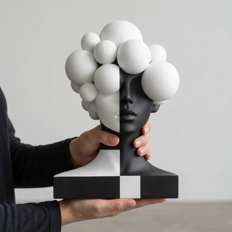 Escultura Moderna Abstracta de - Abstract Sculpture Resin reseña y precio