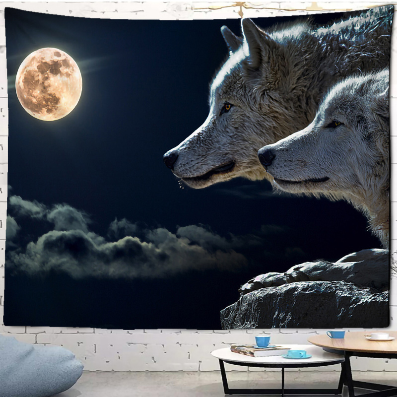 Tapiz de lobo de fantasía para - Aesthetic Tapestry reseña y precio