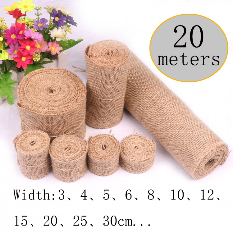 Cinta de Yute Natural de 5-30  - Linen Table Runner reseña y precio