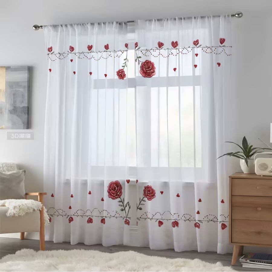 2 Cortinas Transparentes con E - Home Decor Gothic reseña y precio