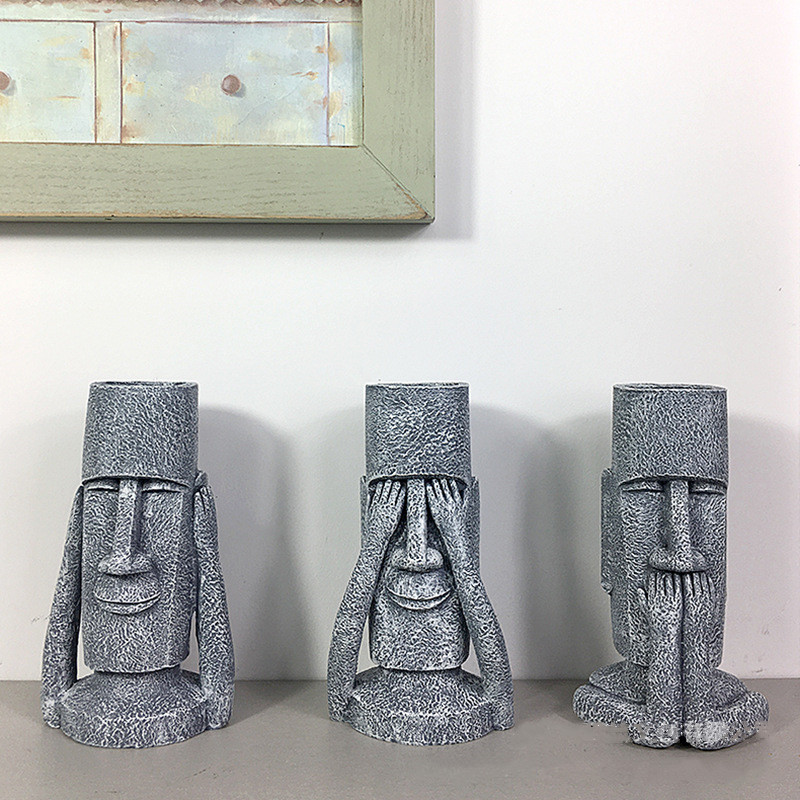 Jarrón de resina, estatua de p - Home Decor Express reseña y precio