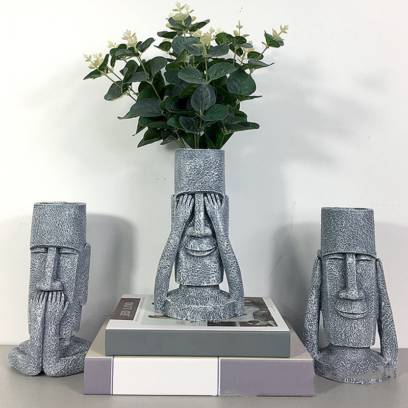 Jarrón de resina, estatua de p - Home Decor Express reseña y precio