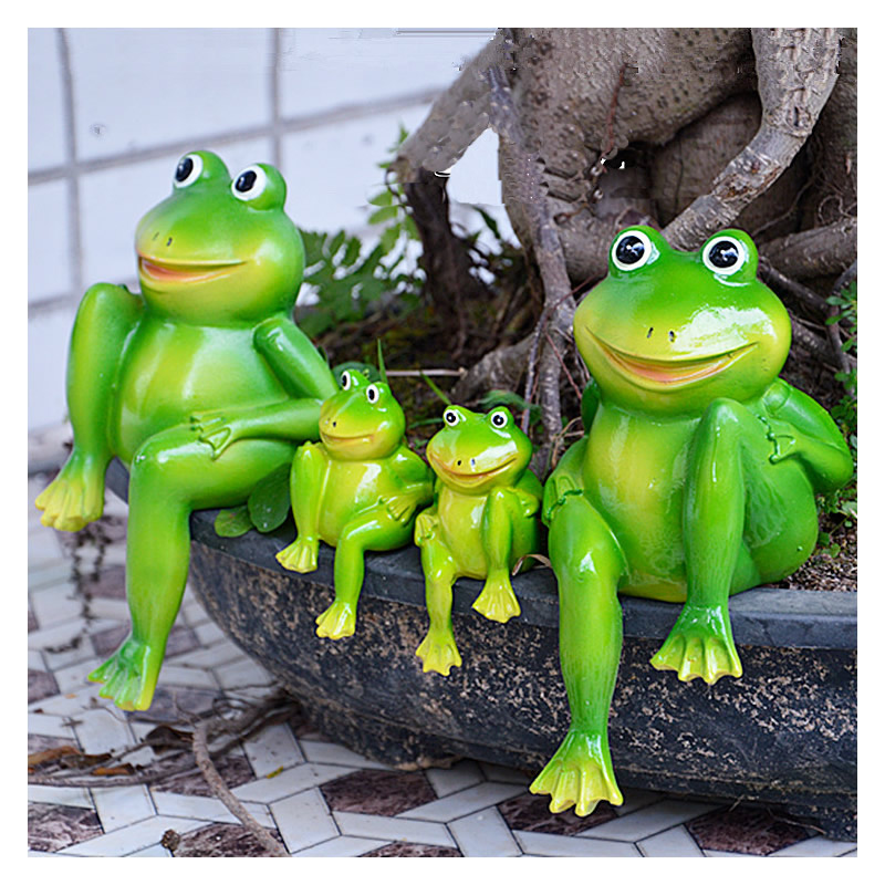 2 unids/set de estatua de rana - Home Decor Store reseña y precio