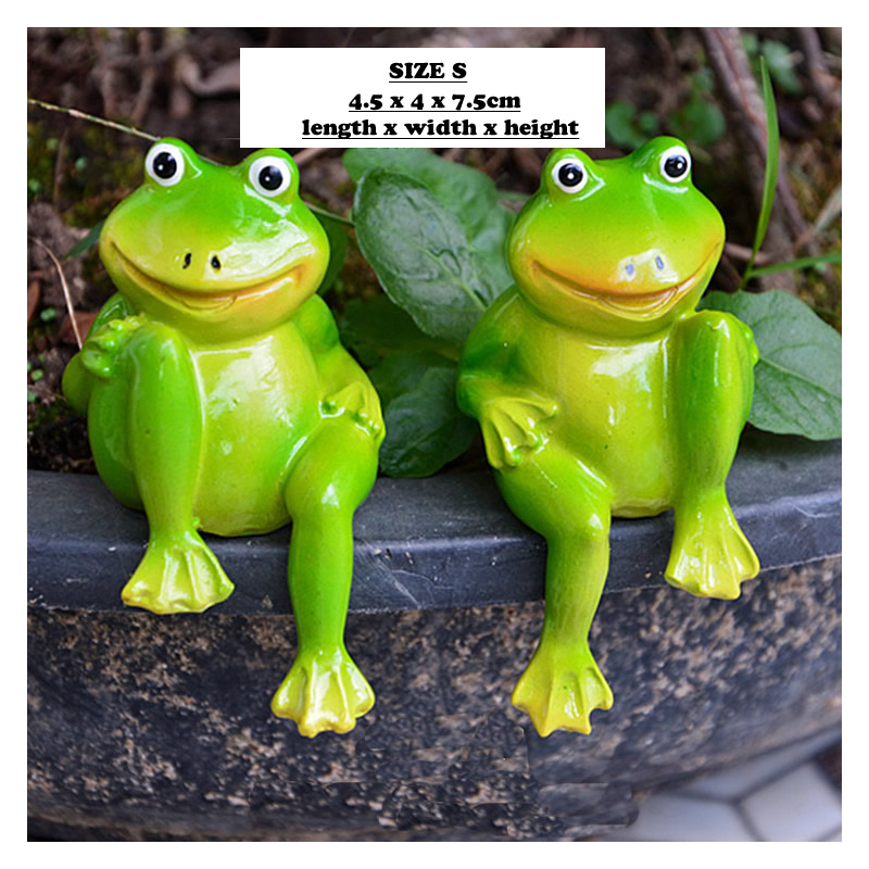 2 unids/set de estatua de rana - Home Decor Store reseña y precio