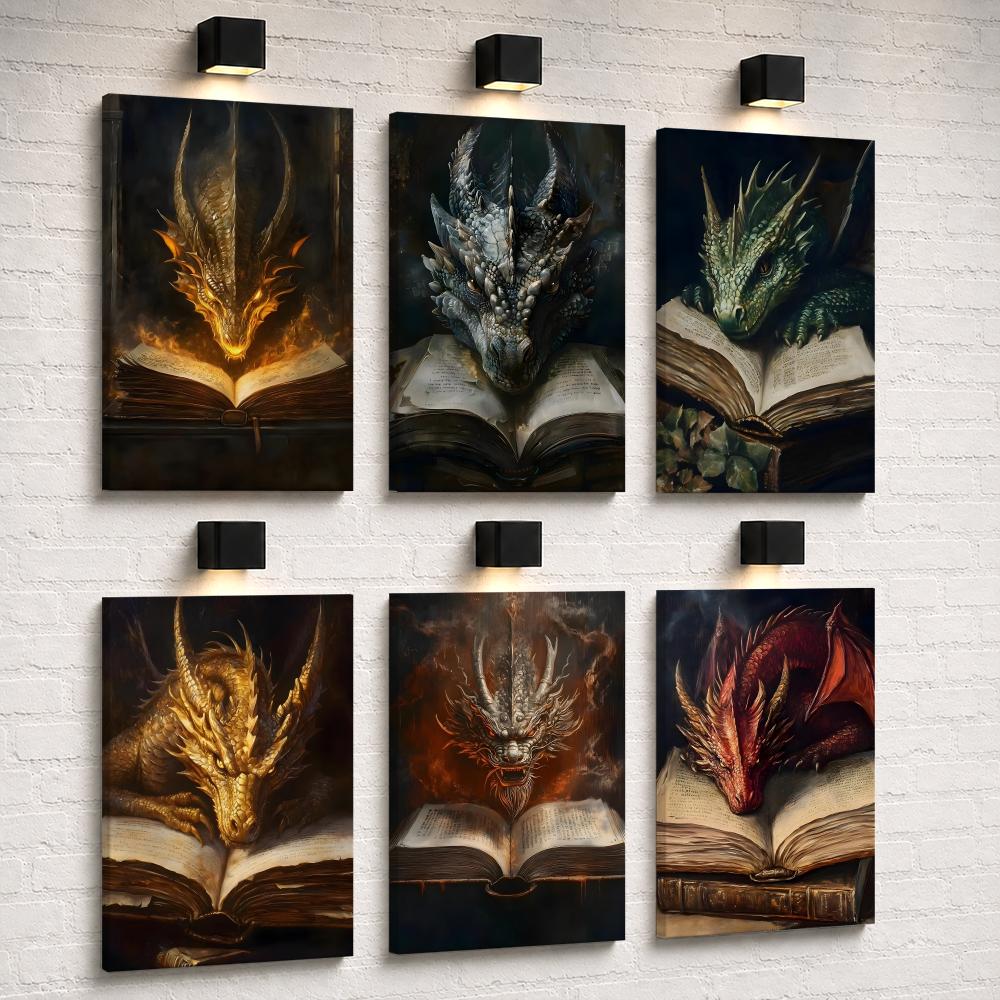 Cuadro de pared con dragón gót - Home Decor Gothic reseña y precio