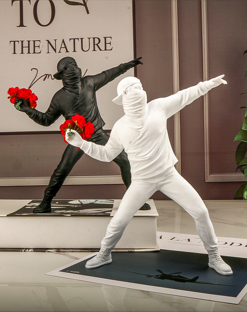Banksy-escultura de arte abstr - Abstract Sculpture Resin reseña y precio